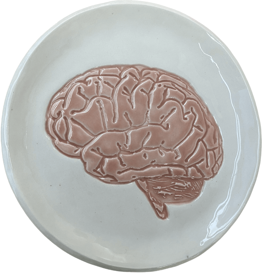 Brain plate artwork by Rosemarie Lopes